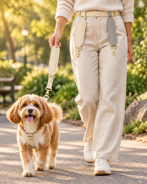 Pawlora pet outing belt for organized dog walks and outdoor activities