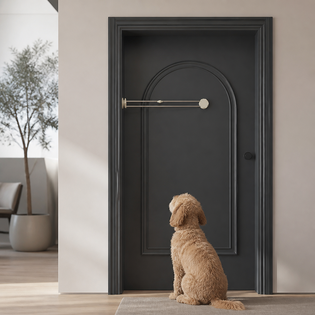 Elvara cat and small pet door installed for easy access between indoor spaces
