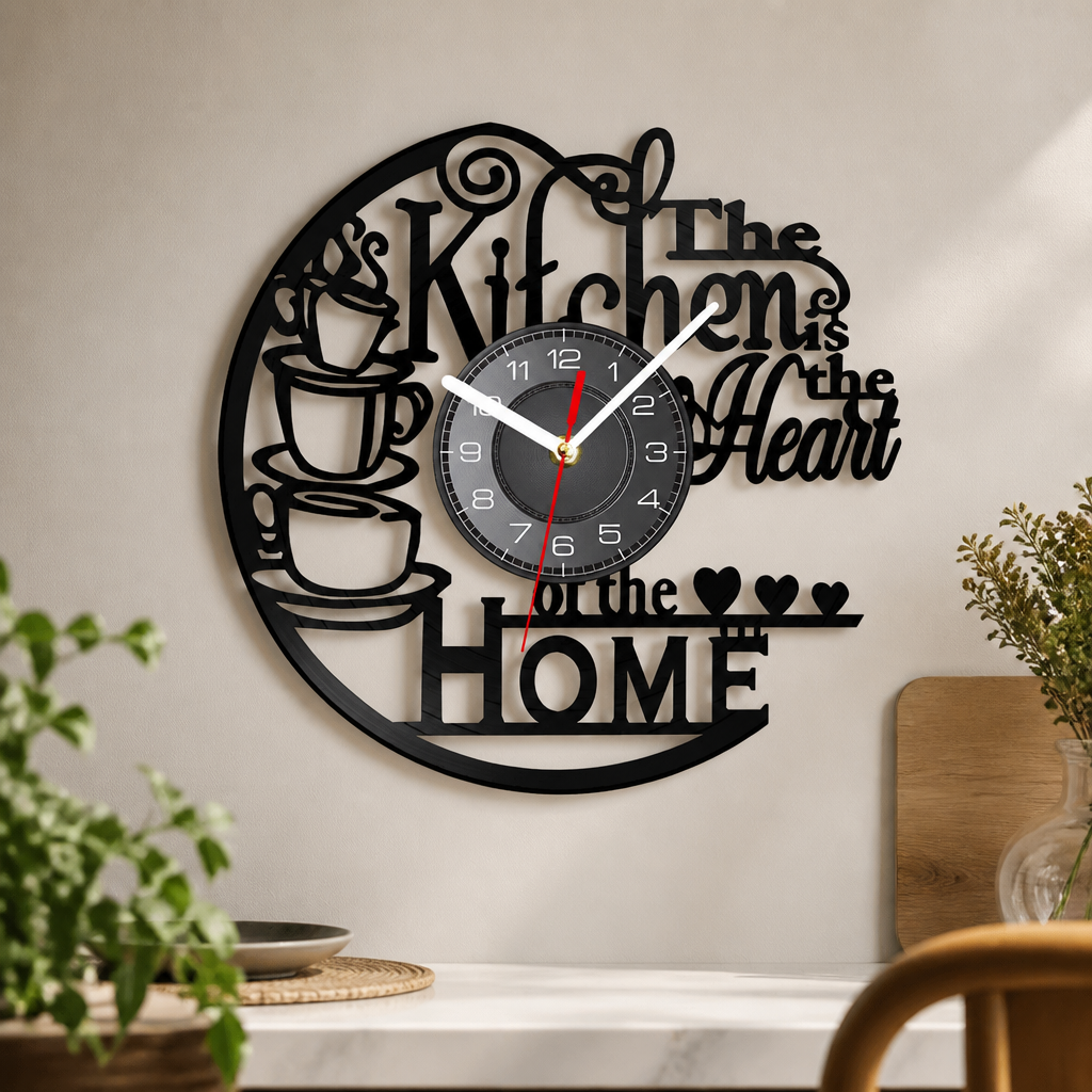 Hearthline decorative kitchen clock for home wall decor