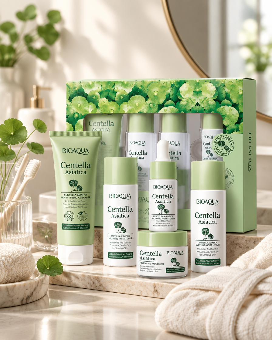 CentellaVera facial skincare routine set for daily care