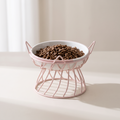 Elaris raised dog and cat bowl with stand